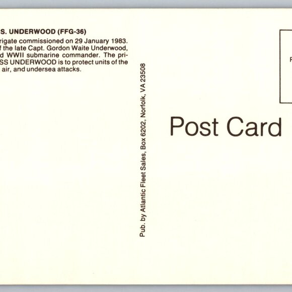 Postcard  Unposted  Warships [Frigates] Lot of 8 Historic Collection #1168 - Picture 2 of 16